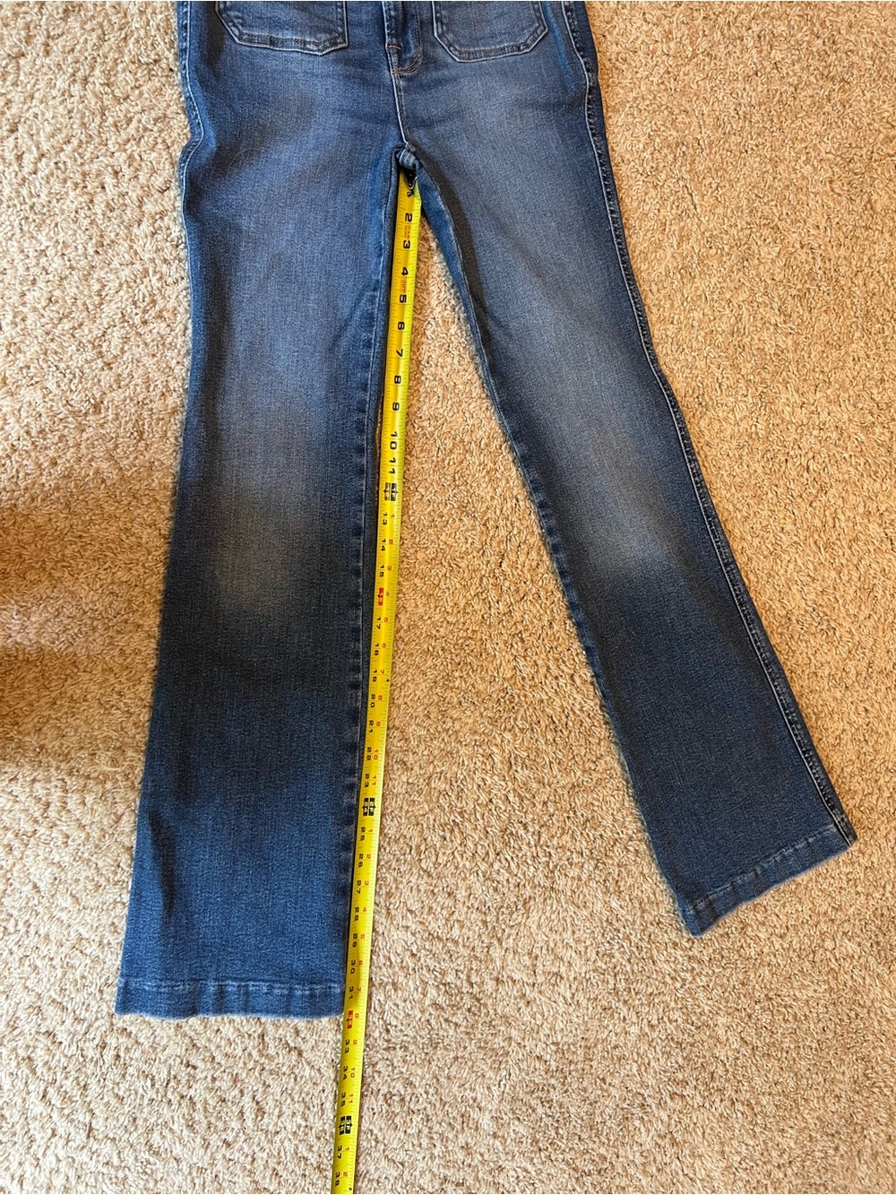 Good American Dark Blue Flare Jeans - Picture 9 of 10